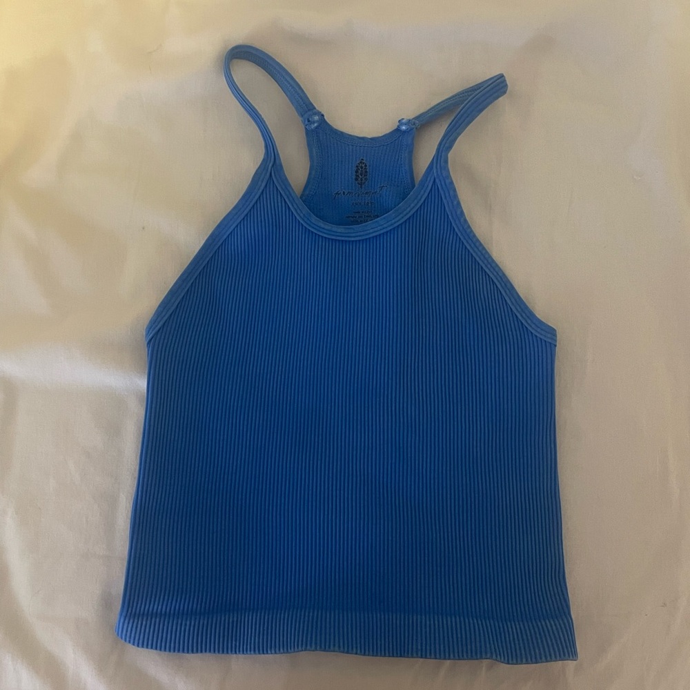 FREE PEOPLE HAPPINESS RUNS LONG CROP TANK